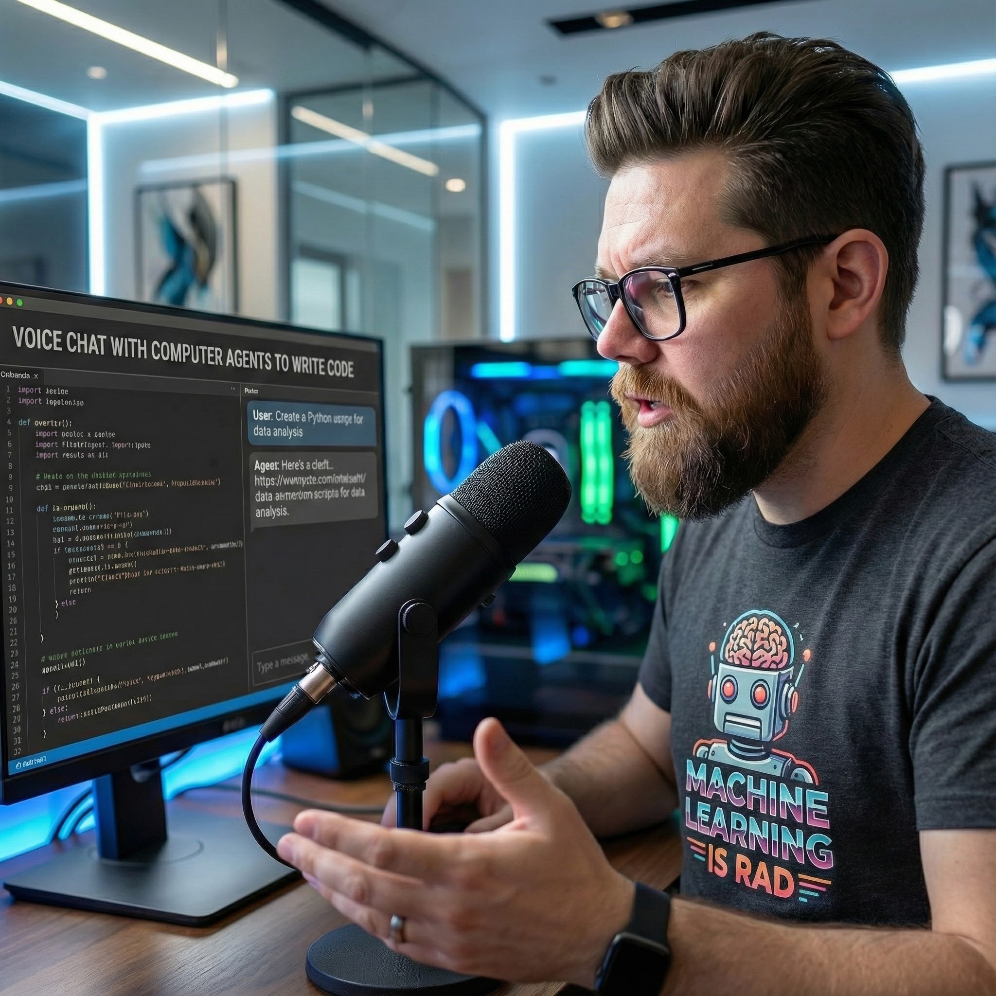 Voice-to-code in action